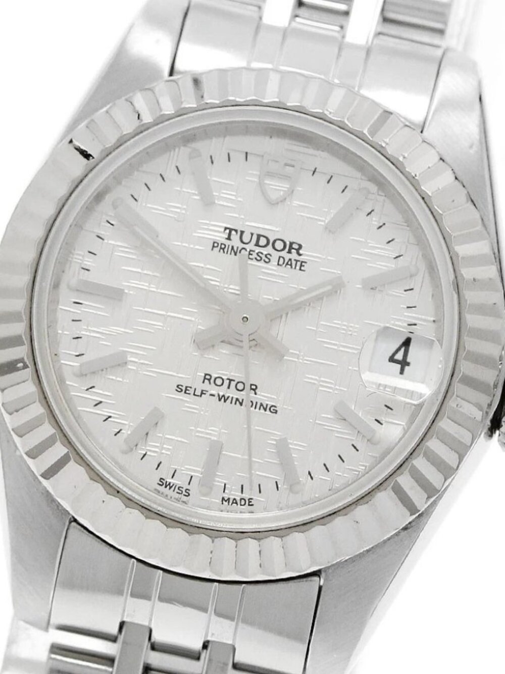 TUDOR Princess Date 92514 WG bezel Silver Dial Automatic Ladies Watch_950621